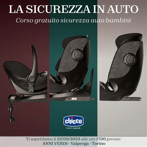 Infografica sulle caratteristiche principali dei seggiolini Chicco