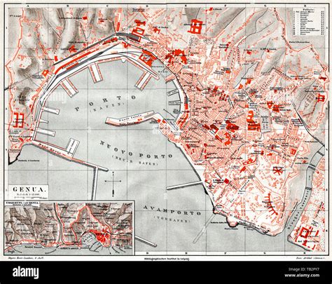 Mappa di Genova nel XVII secolo