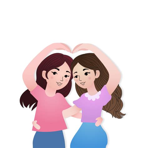 Bambine che si abbracciano e ridono a un pigiama party