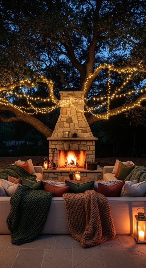 Fortino di coperte e cuscini illuminato da lucine