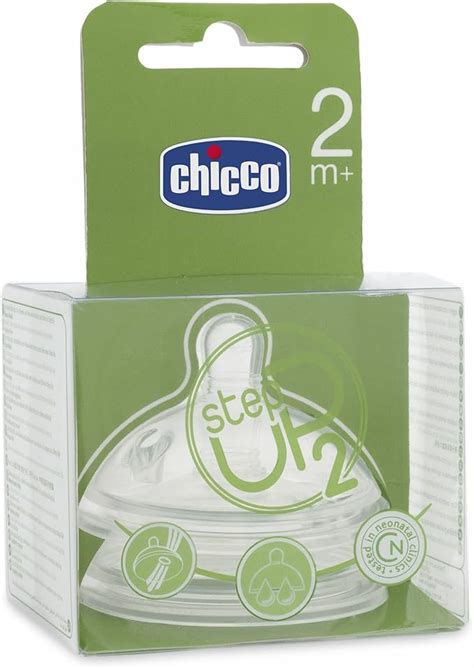 Tettarella in silicone Chicco con indicazione del flusso medio