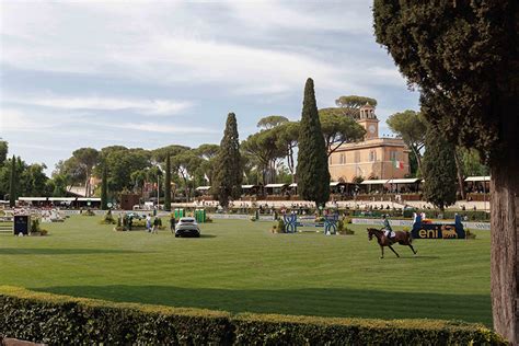Mappa del percorso di gara di salto ostacoli a Piazza di Siena