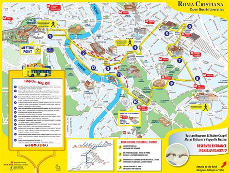 Mappa di Roma con evidenziati i luoghi di interesse medico