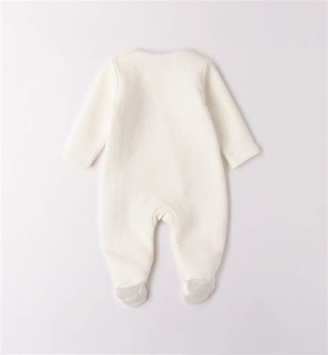 Tutina iDO neonata con dettagli a contrasto
