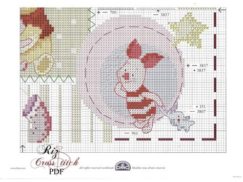 Esempi di decorazioni a punto croce su sacco nanna