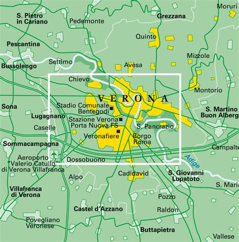 Mappa di Canino e dintorni con evidenziati i comuni limitrofi