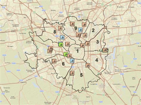 Mappa Centri PMA Milano