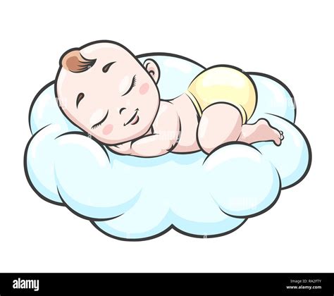 illustrazione di un baby nest con un neonato che dorme placidamente