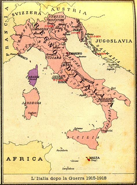 Confini dell'Italia pre e post unitaria