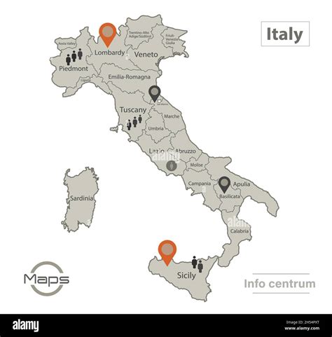 Mappa dell'Italia con icone di scuole