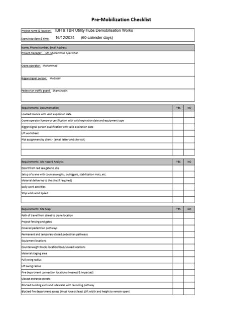 Checklist pre-epidurale