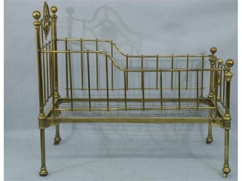 Victorian brass crib detail