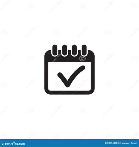 calendario con segno di spunta