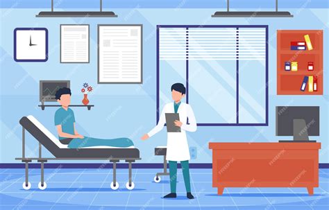 Illustrazione di un ambulatorio ostetrico moderno