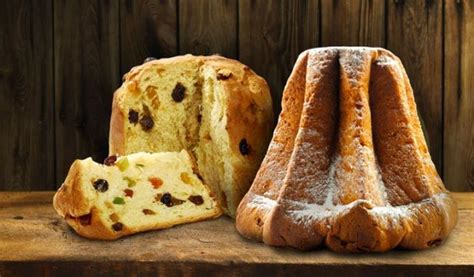 Confronto visivo tra panettone e pandoro