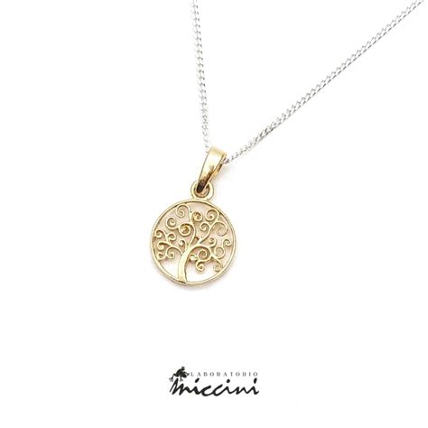 Collana con ciondolo Albero della Vita in oro