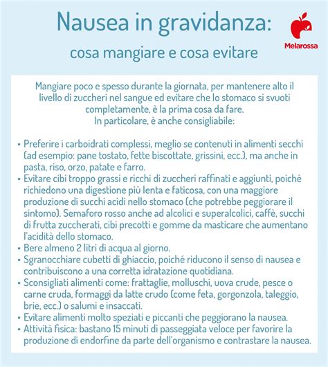 infografica sulla frequenza e le cause della nausea in gravidanza