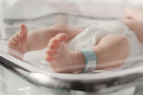 dettaglio delle mani che culla un neonato