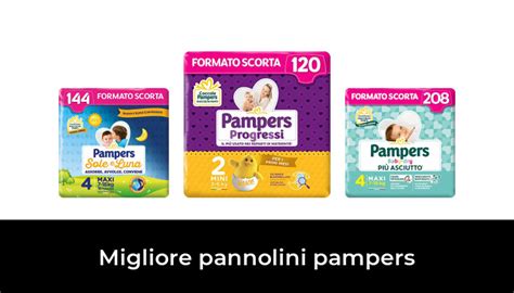 infografica che confronta le caratteristiche tecniche dei vari modelli di pannolini Pampers
