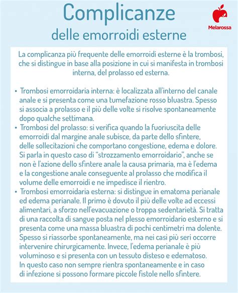 Rappresentazione anatomica delle emorroidi interne ed esterne