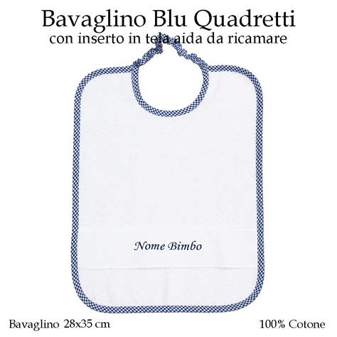 bavaglino con nastrino elastico