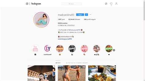 Schermata del profilo Instagram di Alvin con focus su contenuti personali e professionali