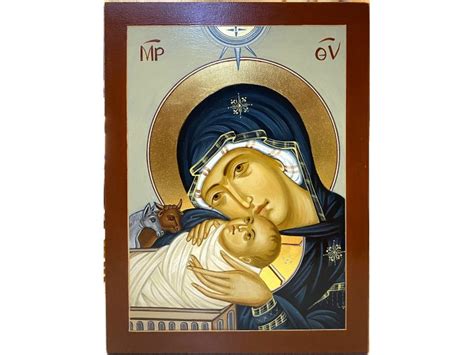 Icona bizantina della Natività con la Vergine Maria
