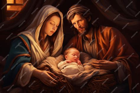 Nascita di Gesù con Maria e Giuseppe