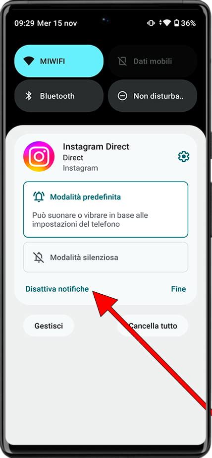 Screenshot app Tippy con notifica di allarme attiva