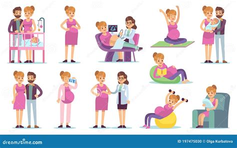 Illustrazione di una donna incinta che riceve supporto da una psicologa