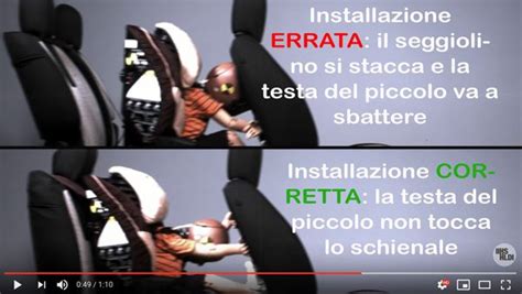 Crash test seggiolino auto