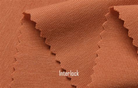 Tessuto interlock ingrandito