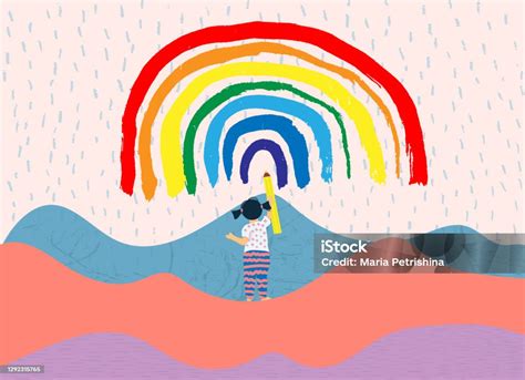 simbolo di speranza con un arcobaleno