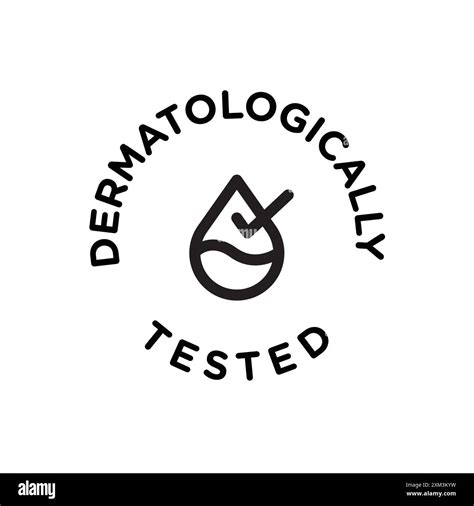 Simbolo di ipoallergenico e dermatologicamente testato