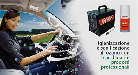 Igienizzazione ozono auto