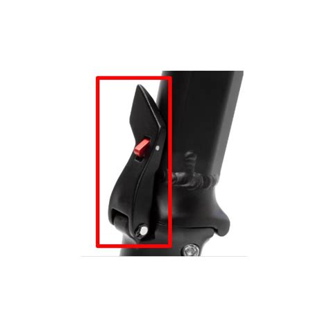 Particolare del meccanismo di chiusura e del manubrio ergonomico