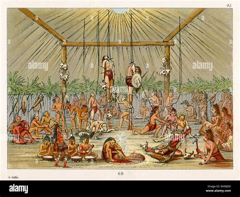 Illustrazione di un rito di iniziazione tribale