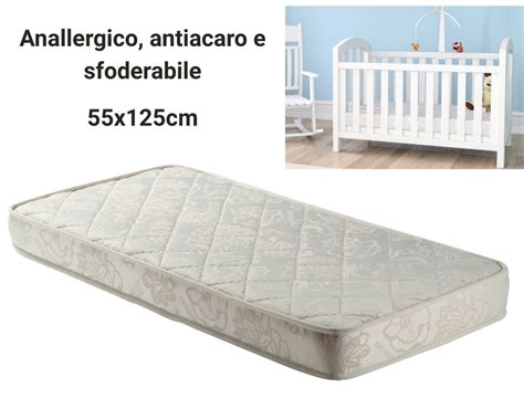 Culla con materasso 55x125
