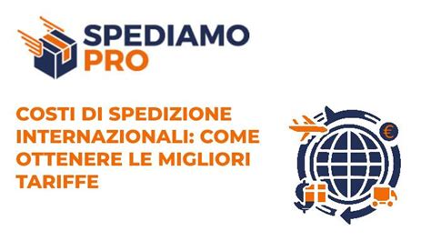 Mappa delle tariffe di spedizione internazionali