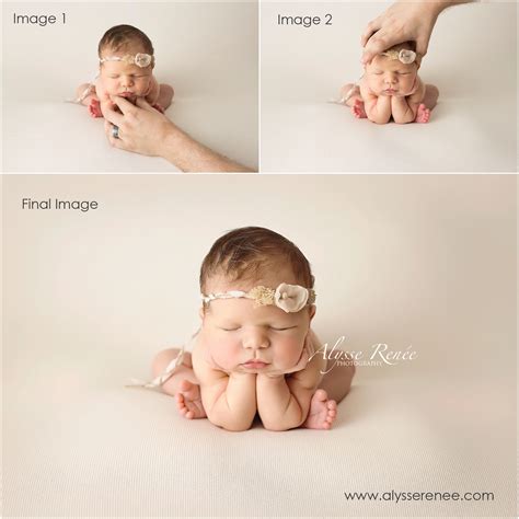 Newborn Froggy Pose Composite Diagram