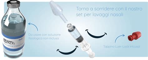 Didascalia: Preparazione per lavaggio nasale con soluzione fisiologica