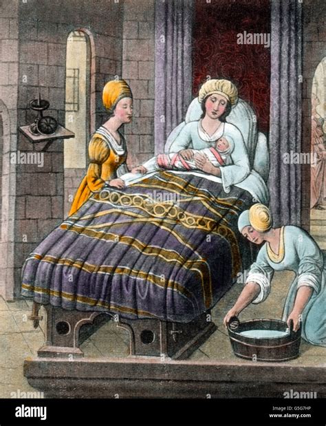 illustrazione medievale parto