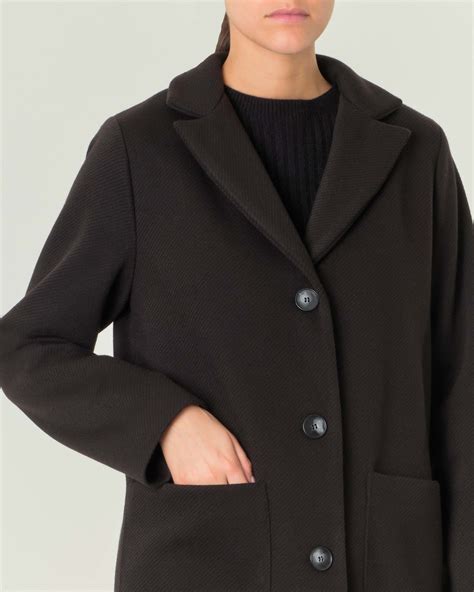 Cappotto premaman in lana con taglio a trapezio