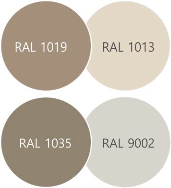 Palette di colori abbinabili al tortora