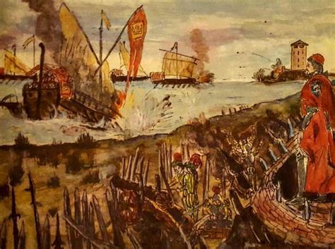 Rappresentazione della Battaglia di Polesella