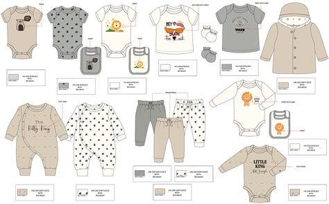 Baby clothes design elements