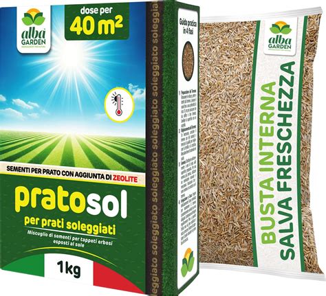 Diverse varietà di semi per prato in sacchetti