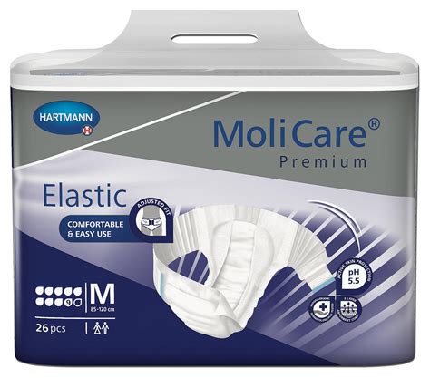 Struttura interna di un pannolone con ali elastiche MoliCare Premium Elastic