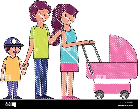 Famiglia con passeggino in un museo accessibile