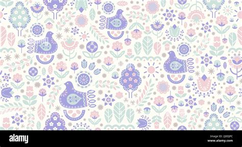 Illustrazione di motivi Hygge con animali stilizzati e colori tenui